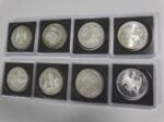 Konvolut 10 Deutsche Mark Silberm&uuml;nzen 8 St&uuml;ck