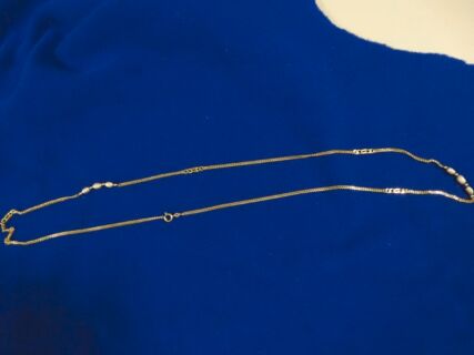 Goldkette Vintage XXL 14 Karat Barockperlen