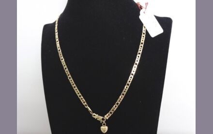 Goldkette mit Herzanh&auml;nger 14 Karat