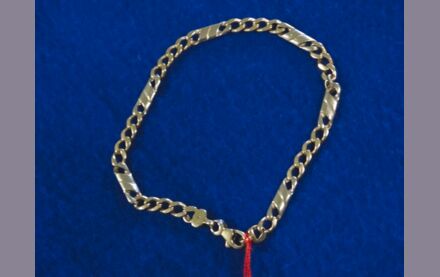 Panzer Armband unisex 14 Karat