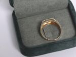 Goldener Herrenring mit Besatz 14 Karat