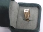 Goldener Herrenring mit Besatz 14 Karat