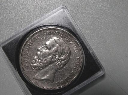 Silberm&uuml;nze 5 Mark Deutsches Reich 1891 - Friedrich Gro&szlig;herzog von Baden