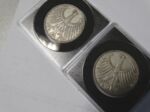 2 x 5 Deutsche Mark Bundesrepublik Deutschland Jahrgang 1958 Pr&auml;gest&auml;tte F